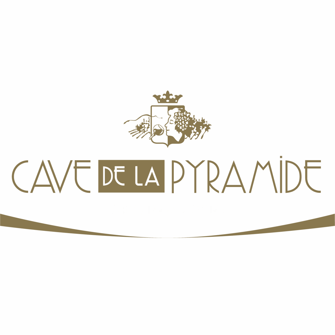 logo cave de la pyramide fond noir vf