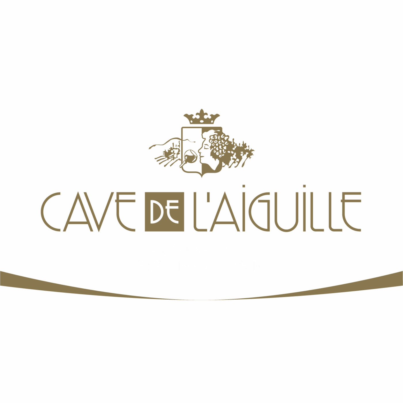 logo cave de l'aiguille fond noir